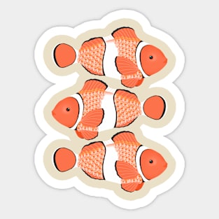 Clown fish - Mandarin Garnet Sticker